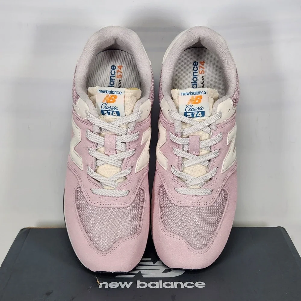 New Balance 574 Sneakers Kids Size 5 Pink Blue Classic Athletic Shoes GC574VPK